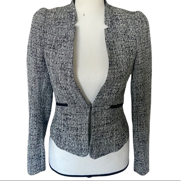 H&M Tweed Pattern Fit Blazer